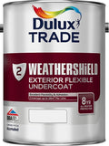 Dulux Trade Weathershield Exterior Flexible Undercoat Brilliant White Dark Grey