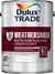 Dulux Trade Weathershield Exterior Flexible Undercoat Brilliant White Dark Grey
