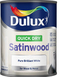 Dulux Retail Quick Dry Satinwood Pure Brilliant White 750 ml / 2.5 Litres