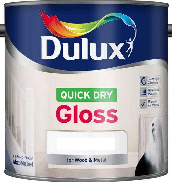 Dulux Quick Dry Gloss Colours - 750ml and 2.5L - All Colours