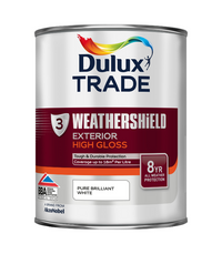 Dulux Trade Weathershield Quick Dry Exterior High Gloss - Brilliant White