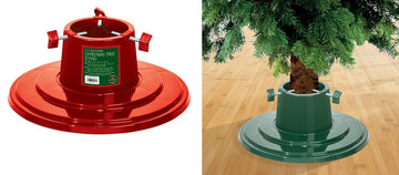 Garland 4 inch / 5 inch Plastic Christmas Tree Stand - Red or Green