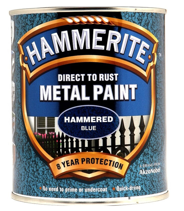 Hammerite - Hammered Direct To Rust Metal Paint - All Colours - All Sizes