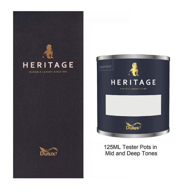 Dulux Heritage Velvet Matt - 125ml Tester Pot - Mid and Deep Tones