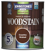 Johnstones Woodcare Indoor and Outdoor Woodstain Paint - All Sizes - All Colours