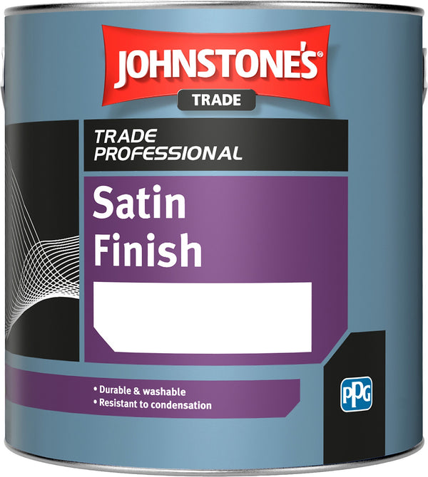 Johnstones Trade Satin Finish Paint - Brilliant White