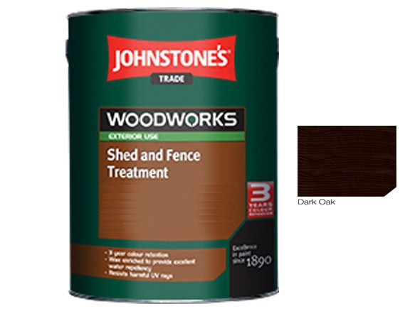 Johnstones Trade Woodworks Shed and Fence Paint  - 5 Litre - All Colours