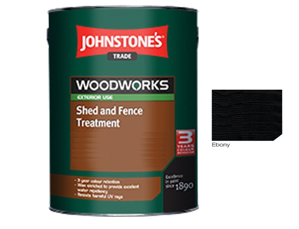 Johnstones Trade Woodworks Shed and Fence Paint  - 5 Litre - All Colours