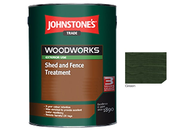 Johnstones Trade Woodworks Shed and Fence Paint  - 5 Litre - All Colours