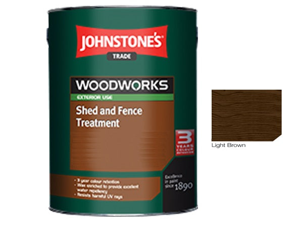 Johnstones Trade Woodworks Shed and Fence Paint  - 5 Litre - All Colours