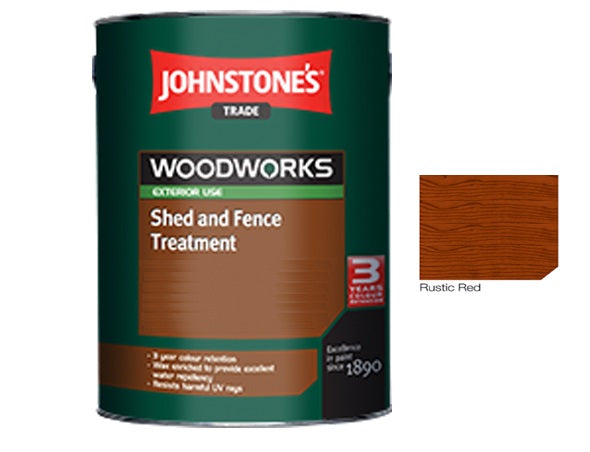Johnstones Trade Woodworks Shed and Fence Paint  - 5 Litre - All Colours