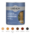 Liberon High Protection Woodstain - Satin - All Sizes - All Colours