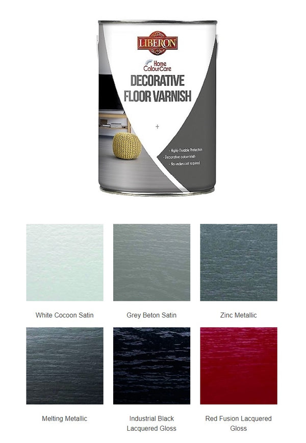 Liberon Colour Care Decorative Floor Varnish - 1L, 5L - All Colours