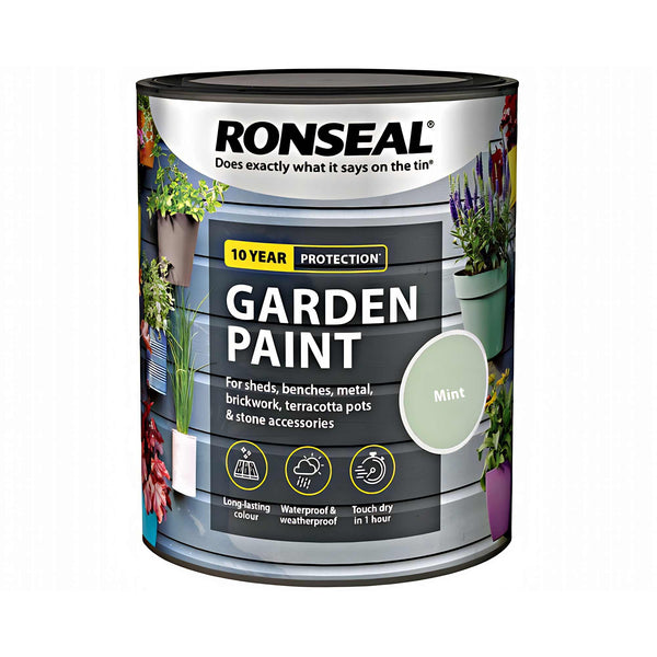 Ronseal Outdoor Garden Paint - For Exterior Wood Metal Stone Brick - All Colours