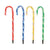 Festive Productions Candy Cane Stake Lights, 62 cm - Multi-Colour, Set of 4