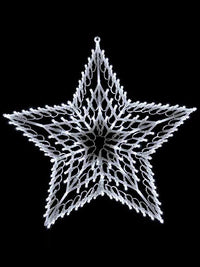Festive 100 White Led Window Light Star Christmas Decoration - 50cm