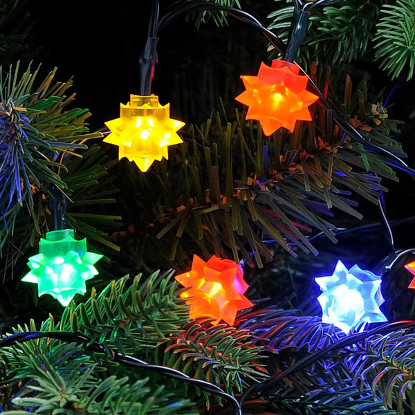 50 Multi Colour Diamond Christmas String Lights Indoor/Outdoor Battery Operated