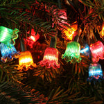 50 Multi Colour Petal Christmas String Lights Indoor / Outdoor Battery Operated