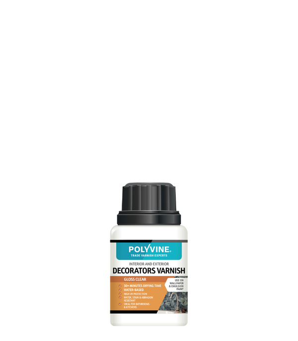 Polyvine Decorators Varnish Available in Gloss, Satin, Dead Flat