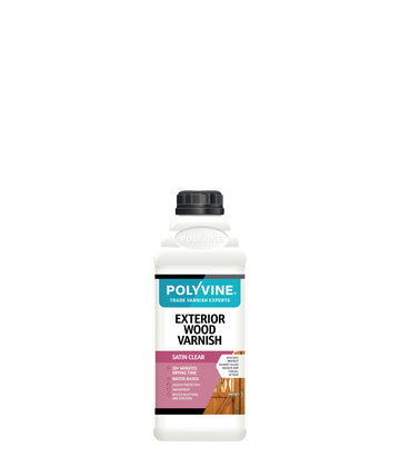 Polyvine Exterior Wood Varnish - Satin or Dead Flat - All Sizes