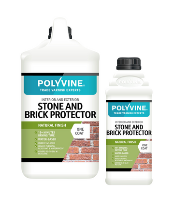 Polyvine Stone And Brick Protector 1L & 4 Litre High Performance Water-based