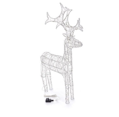 Outdoor Reindeer Christmas Decoration - Light Up White or Warm White Led's