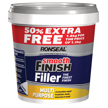 Ronseal Multi Purpose Wall Filler - Ready Mixed - White - All Sizes