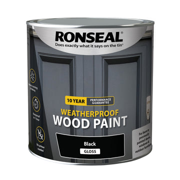 Ronseal 10 Year Weatherproof Wood Paint - All Colours Finishes and Sizes