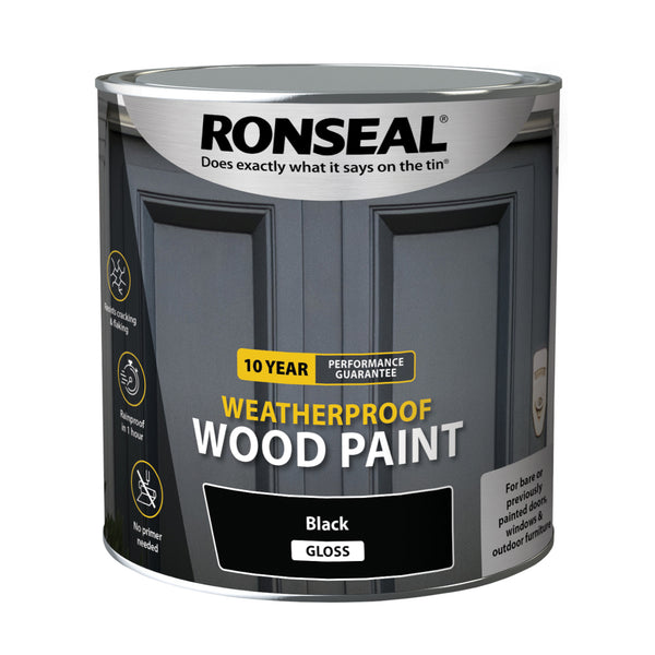 Ronseal 10 Year Weatherproof Wood Paint - All Colours Finishes and Sizes