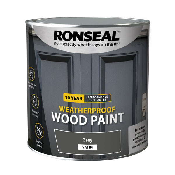 Ronseal 10 Year Weatherproof Wood Paint - All Colours Finishes and Sizes