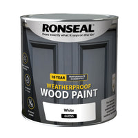Ronseal 10 Year Weatherproof Wood Paint - All Colours Finishes and Sizes