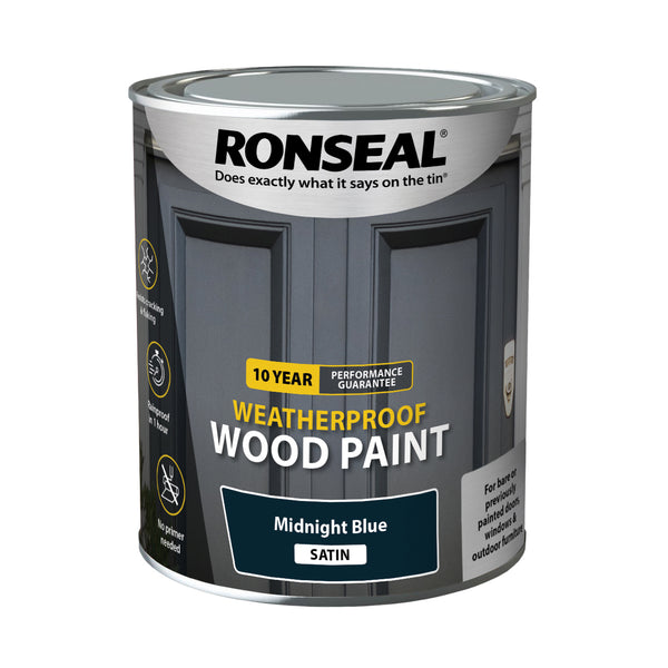 Ronseal 10 Year Weatherproof Wood Paint - All Colours Finishes and Sizes