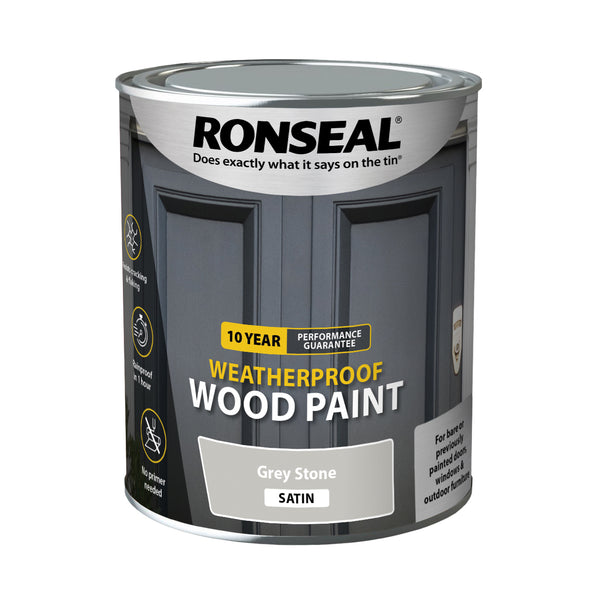 Ronseal 10 Year Weatherproof Wood Paint - All Colours Finishes and Sizes