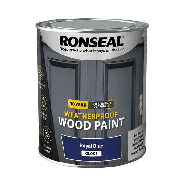 Ronseal 10 Year Weatherproof Wood Paint - All Colours Finishes and Sizes