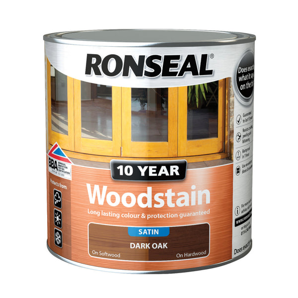 Ronseal 10 Year Exterior Woodstain - All Colours - All Sizes