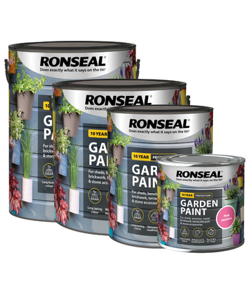 Ronseal Outdoor Garden Paint - For Exterior Wood Metal Stone Brick - All Colours