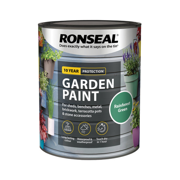 Ronseal Outdoor Garden Paint - For Exterior Wood Metal Stone Brick - All Colours