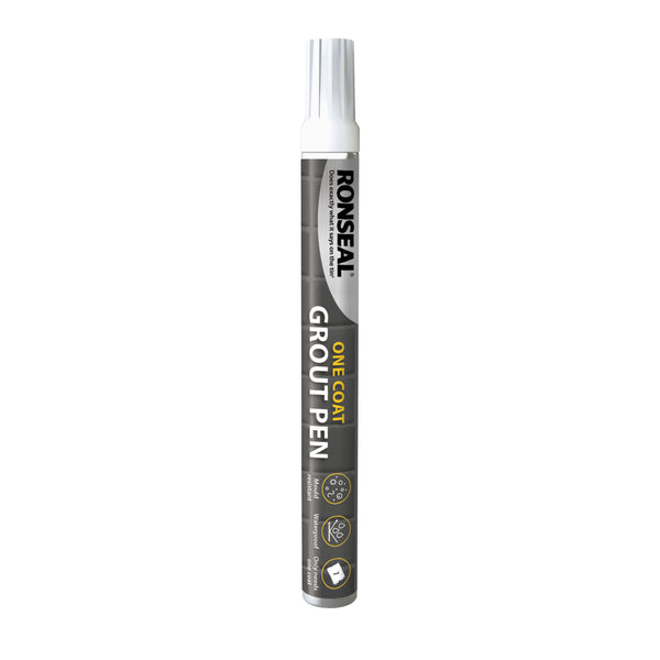 Ronseal One Coat Grout Pen Brilliant White - 7ml