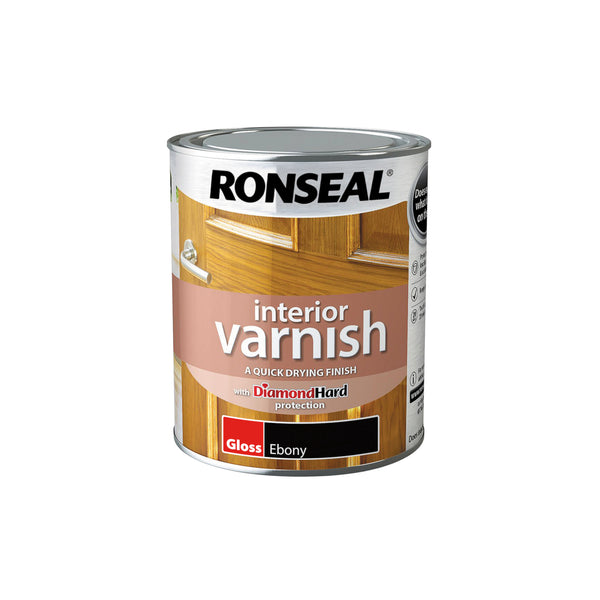 Ronseal Diamond Hard Interior Wood Varnish - All Colours Finishes and Sizes