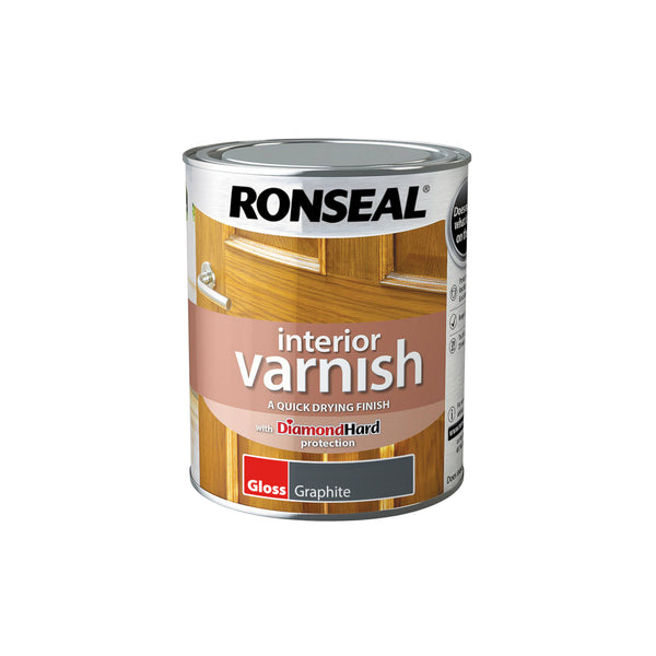 Ronseal Diamond Hard Interior Wood Varnish - All Colours Finishes and Sizes