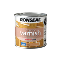 Ronseal Diamond Hard Interior Wood Varnish - All Colours Finishes and Sizes