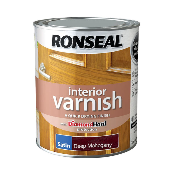 Ronseal Diamond Hard Interior Wood Varnish - All Colours Finishes and Sizes