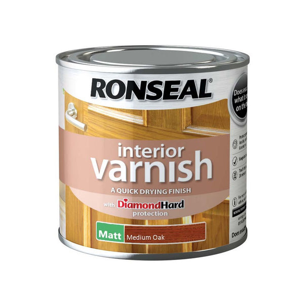 Ronseal Diamond Hard Interior Wood Varnish - All Colours Finishes and Sizes