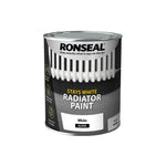 Ronseal Stays White Radiator Paint - White - 750ml and 250ml