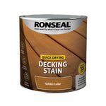 Ronseal Quick Drying Decking Stain - All Colours - All Sizes