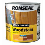 Ronseal Quick Drying Exterior Woodstain  - All Colours Finishes and Sizes