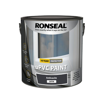 Ronseal UPVC Window and Door Paint - Satin - All Colours - 2.5L or 750ml