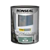 Ronseal UPVC Window and Door Paint - Satin - All Colours - 2.5L or 750ml