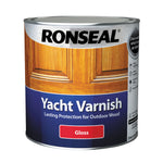 Ronseal Exterior Yacht Wood Varnish - Gloss or Satin - All Sizes