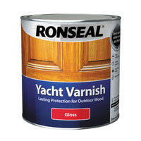 Ronseal Exterior Yacht Wood Varnish - Gloss or Satin - All Sizes